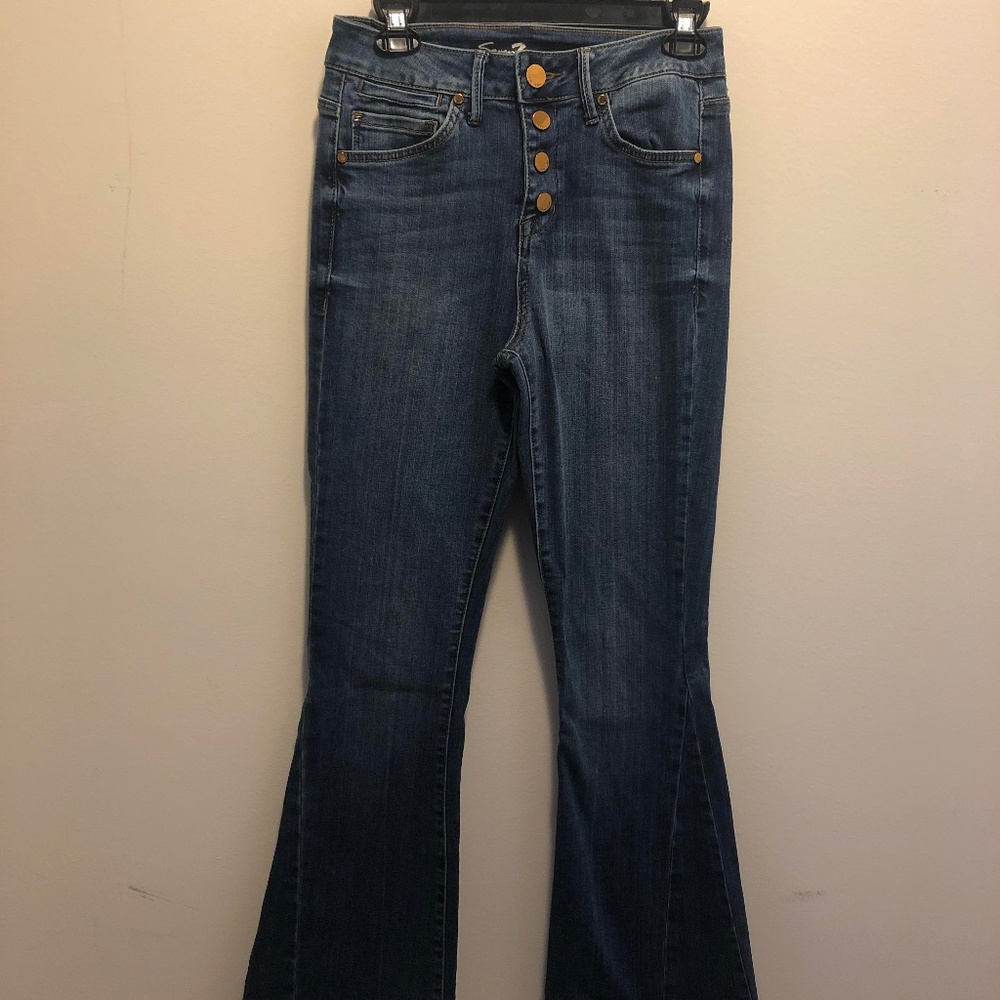 Seven7  High Rise Flare Jean